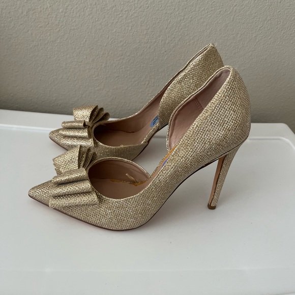 Betsy Johnson Gold High Heels Shoes - Picture 3 of 9